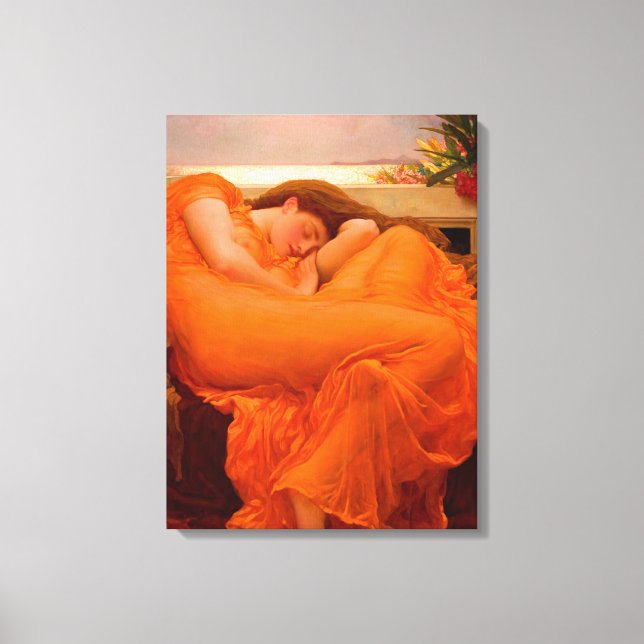 Impressão Em Tela Flaming June, 1895, por Lord Frederic Leighton (Frente)