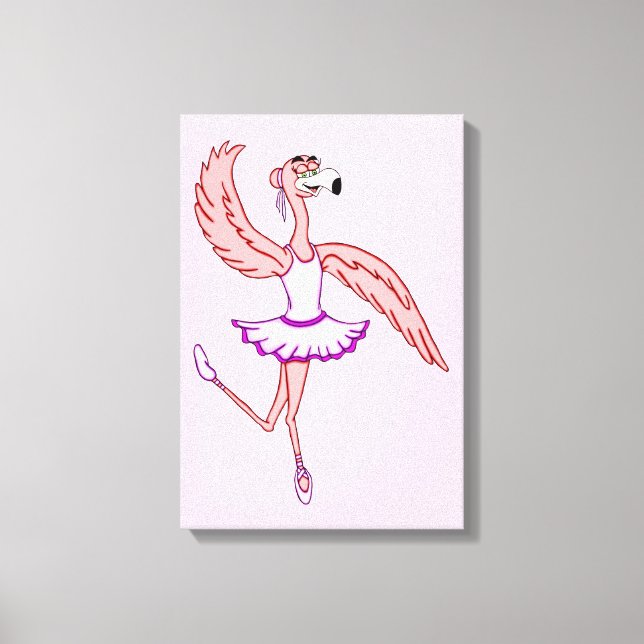 Impressão Em Tela Flamingo Ballerina (Frente)