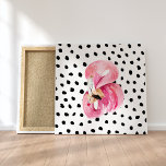 Impressão Em Tela Flamingo, Cor de Água Rosa Moderna, Com Citação<br><div class="desc">Flamingo,  Cor de Água Rosa Moderna,  Com Citação</div>