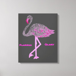 Impressão Em Tela Flamingos Glory