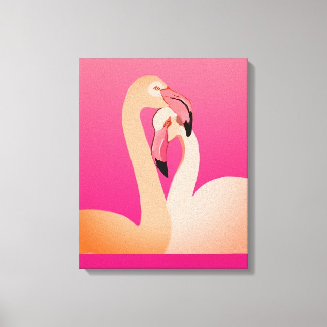 Impressão Em Tela Flamingos Wall Art (Frente)
