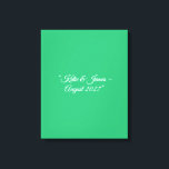 Impressão Em Tela Flat Mint Green Background – Wedding Design<br><div class="desc">Soft mint green background for wedding invites, save-the-dates, menus, digital templates, and elegant summer events. Bring understated charm and fresh elegance to your wedding stationery with this Flat Mint Green Texture Background. Perfectly suited for spring and summer weddings—or anytime you want a hint of modern tranquility—this clean, matte texture offers...</div>