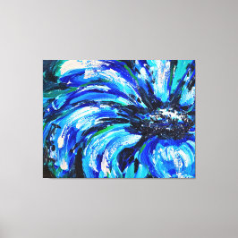 Impressão Em Tela Fleur bleue