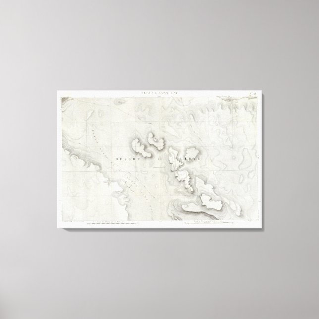 Impressão Em Tela Fleuve Sans Eau, Egito (Frente)