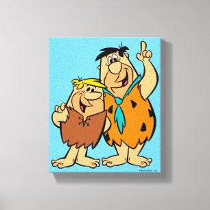 Impressão Em Tela Flintstone da entulho e do Fred da discussão