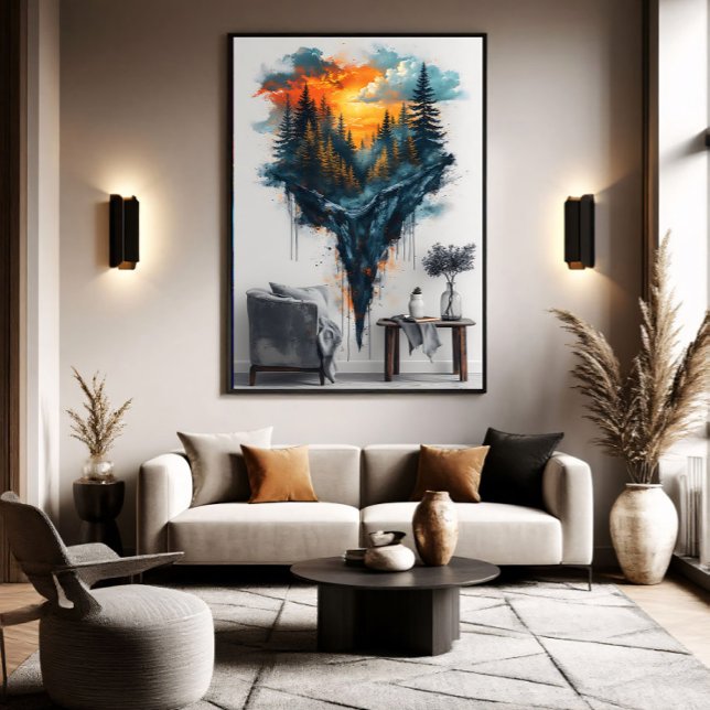 Impressão Em Tela Floating Forest Dreamy (Criador carregado)