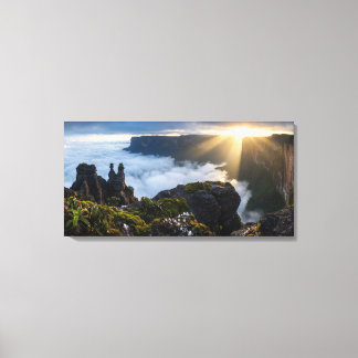 Impressão Em Tela Floating Island Mount Roraima - Moody Prehistoric