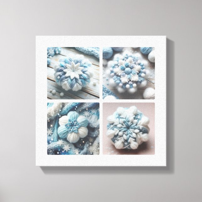 Impressão Em Tela Floco de neve de algodão (Frente)