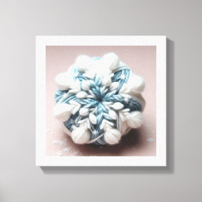 Impressão Em Tela Floco de neve de algodão (Frente)