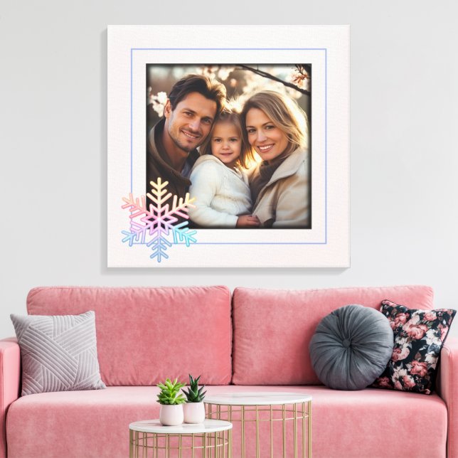 Impressão Em Tela Floco de neve simples (Insitu(Sala de estar))