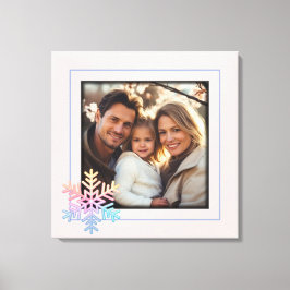 Impressão Em Tela Floco de neve simples