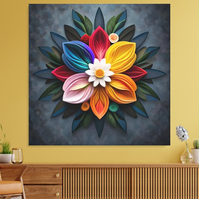 Impressão Em Tela flor (Insitu(Sala de estar))