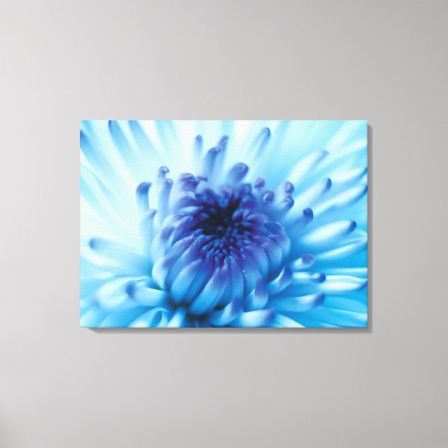 Impressão Em Tela Flor azul (Frente)