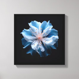 Impressão Em Tela Flor Azul