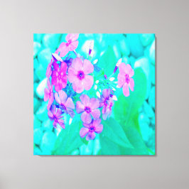 Impressão Em Tela Flor bonito do Jardim Rosa no Aquamarine