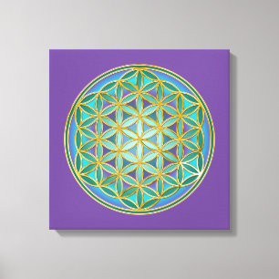 Impressão Em Tela FLOR DA VIDA - Design de Geometria Sagrada 1
