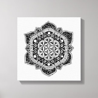 Impressão Em Tela Flor da vida Mandala