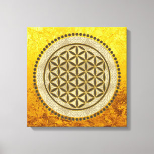 Impressão Em Tela FLOR DA VIDA - Símbolo Geometrie Sagrado Art 2