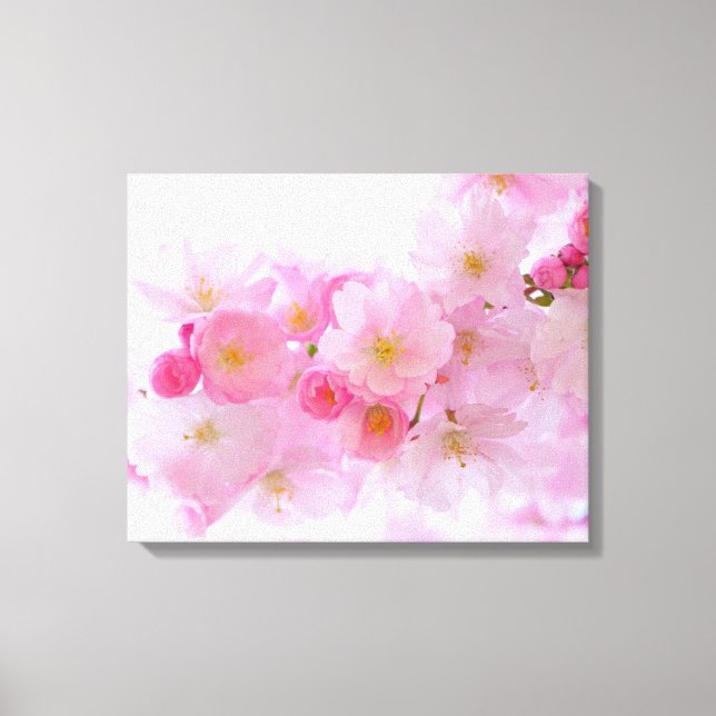 Impressão Em Tela Flor de árvore de cereja japonesa (Frente)