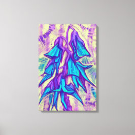 Impressão Em Tela Flor de Ave Australiana, Turquesa Tropical Floral