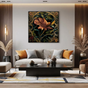 Impressão Em Tela Flor de Crepúsculo