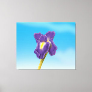 Impressão Em Tela Flor de Íris