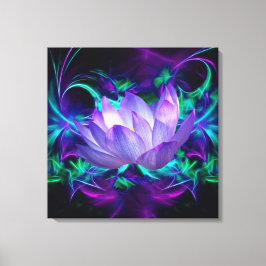 Impressão Em Tela Flor de lótus roxa e seu significado