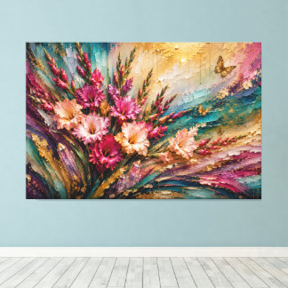 Impressão Em Tela Flor de Nascimento de Agosto Gladiolus Energias Ab