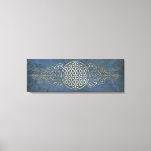 Impressão Em Tela Flor de Vida / Blume des Lebens - vintage X