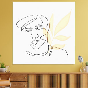 Impressão Em Tela Flor Interna – Retrato de Arte Botânico
