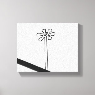 Impressão Em Tela Flor Nazca Peru Símbolo antigo do geoglifo ídolo I