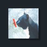 Impressão Em Tela Flor Preta de Cheiro de Gato<br><div class="desc">Pets</div>