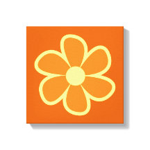 Flor Retro Divertida e Funky dos Anos 60 e 70