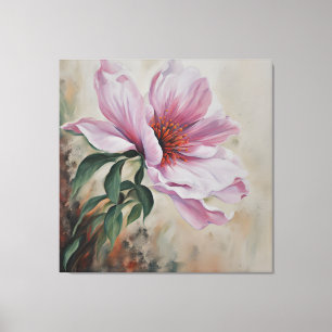 Impressão Em Tela Flor rosa