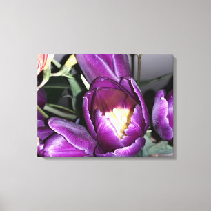 Impressão Em Tela Flor roxa