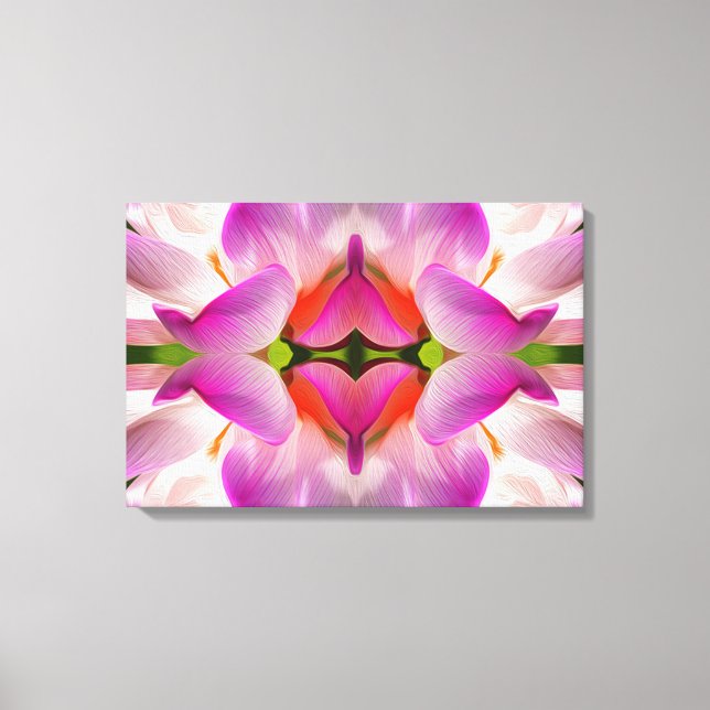 Impressão Em Tela FLOR RÚPIDO - Arte Fractal - (Frente)