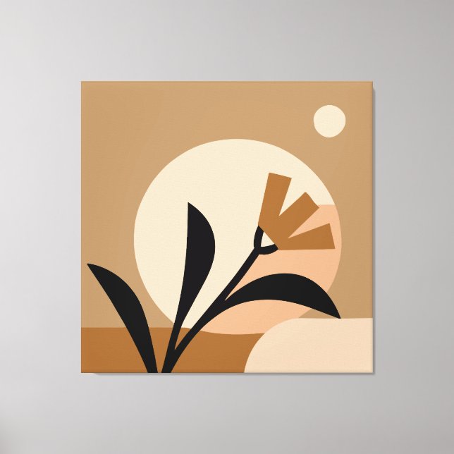 Impressão Em Tela Flor Sun Boho (Frente)