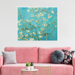 Impressão Em Tela Floração da Amendoeira, Pintura a Óleo, Vincent Va