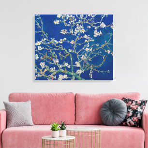 Impressão Em Tela Floração de Amendoeira (Índigo) Van Gogh