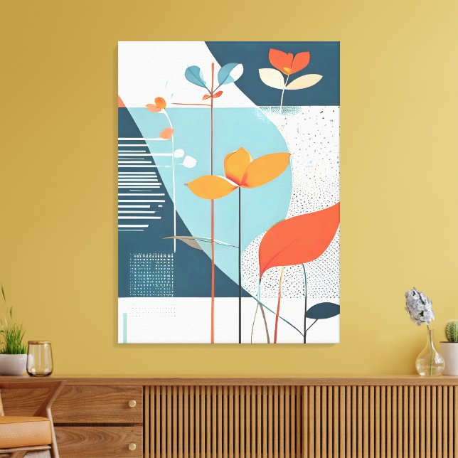 Impressão Em Tela Floração Mínima (Insitu(Sala de estar))