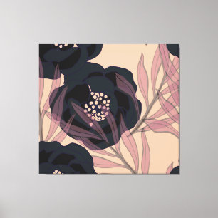 Impressão Em Tela Floral abstrato elegância, fundo artístico.