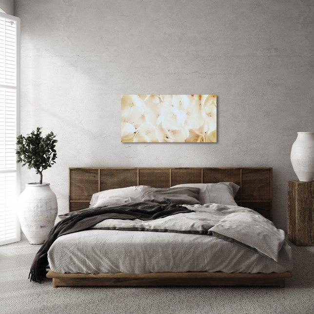 Impressão Em Tela Floral Branco Suave (Criador carregado)