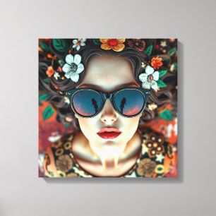 Impressão Em Tela Floral Crown Reflection
