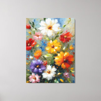Impressão Em Tela Floral elegante em estilo. Arte decorativa de flor