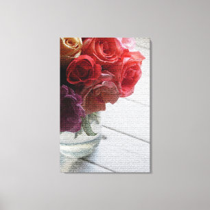 Impressão Em Tela Floral Elegante Moderno