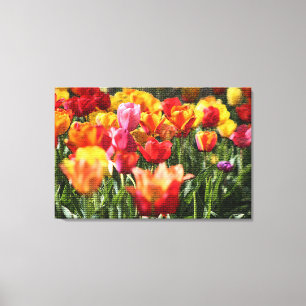 Impressão Em Tela Floral Elegante Moderno