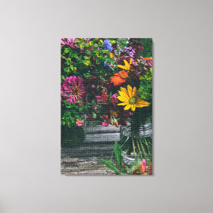Impressão Em Tela Floral Elegante Moderno