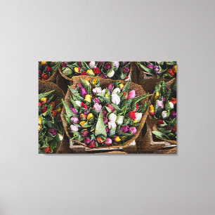 Impressão Em Tela Floral Elegante Moderno