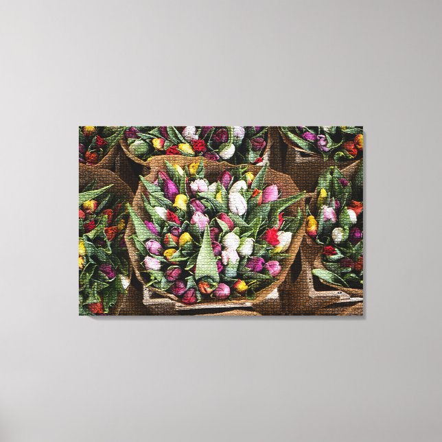 Impressão Em Tela Floral Elegante Moderno (Frente)