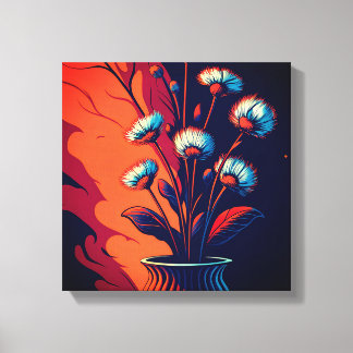 Impressão Em Tela floral hiperrealista